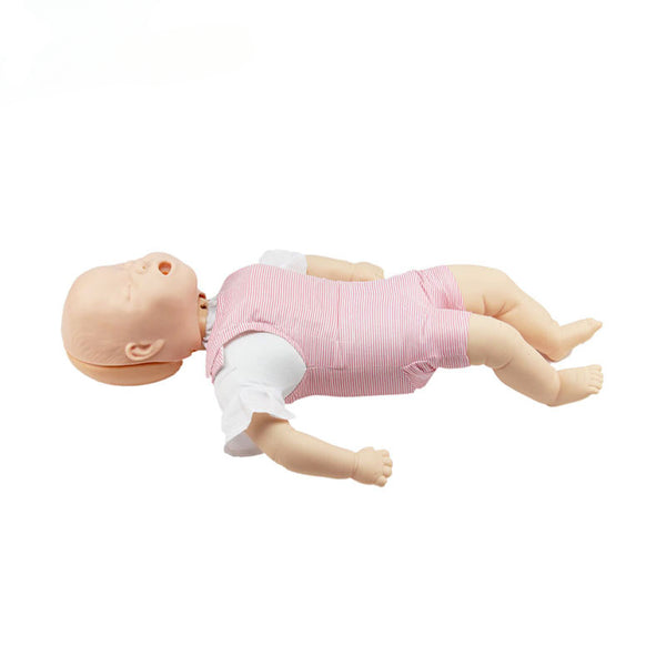 Modello di infarto tracheale per soffocamento del bambino. Strumento didattico per infermiere medico, manichino per addestramento alla RCP, ostruzione delle vie aeree infantili