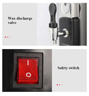 8L vaxsmältare i rostfritt stål Elektrisk vaxsmältdegel Snabbsmältande ljusmaskin för hemmabruk