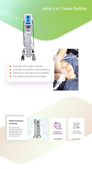 Ashe 6 az 1-ben szuper buborékos dermabráziós ultrahangos terápiás gép oxigénpermetező mikrodermabráziós gép