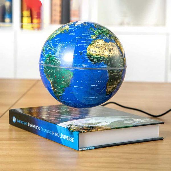 Buku Kelas Tinggi Levitasi Magnetik Elektronik Bola Mengambang 6 Inci Peta Dunia Sihir Antigravitasi Hadiah Ulang Tahun Dekorasi Rumah Kantor