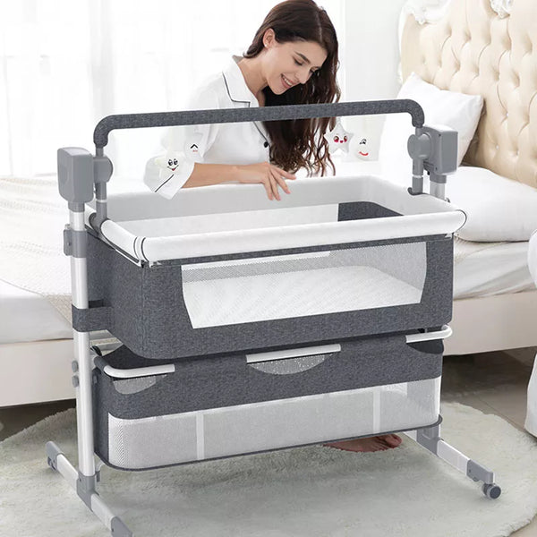Baby Sleeping Bed Electric Cradle Rocking Bed Newborn Co-sleeper Baby Bedside Bed Sleeping Bassinet
