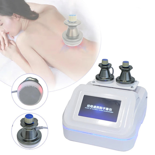 Máquina meridiana de microcorrente ems massagem corporal com aquecimento máquina de drenagem linfática ferramentas de relaxamento muscular