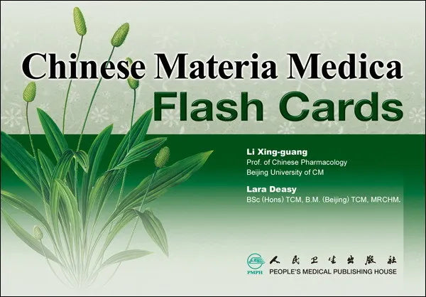 Chinesische Materia Medica-Karteikarten, englische Ausgabe