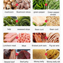 Ticari Elektrikli Et Dilimleme Kesici Paslanmaz Çelik Otomatik Sebze Kesme Öğütücü Makinesi Kıyma Kıyma AB ABD Fişi