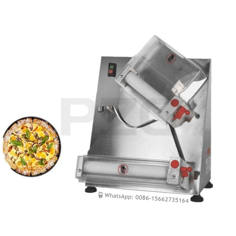 Máquina comercial elétrica para enrolar massa de pizza 6-15 polegadas semiautomática para fazer base de pizza