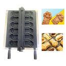 Gaufrier Commercial en forme de patte de tigre, Machine à gaufres de dessin animé, plaque de cuisson en fer à gaufres patte de chat