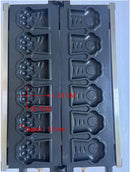 Gaufrier Commercial en forme de patte de tigre, Machine à gaufres de dessin animé, plaque de cuisson en fer à gaufres patte de chat