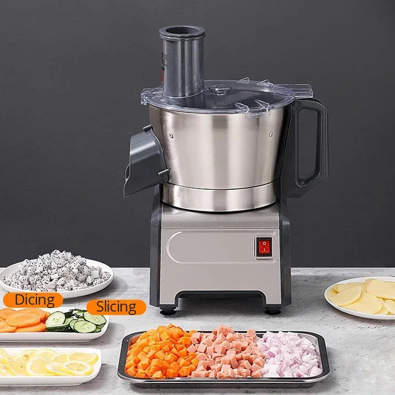 Commercial Vegetable Cutting Machine Potato Fruit Dicing Machine 110V/220V Electric Vegetable Slicer Food Processor Chopper