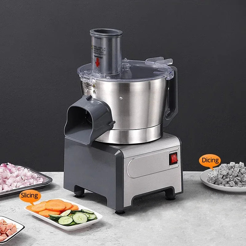 Commercial Vegetable Cutting Machine Potato Fruit Dicing Machine 110V/220V Electric Vegetable Slicer Food Processor Chopper