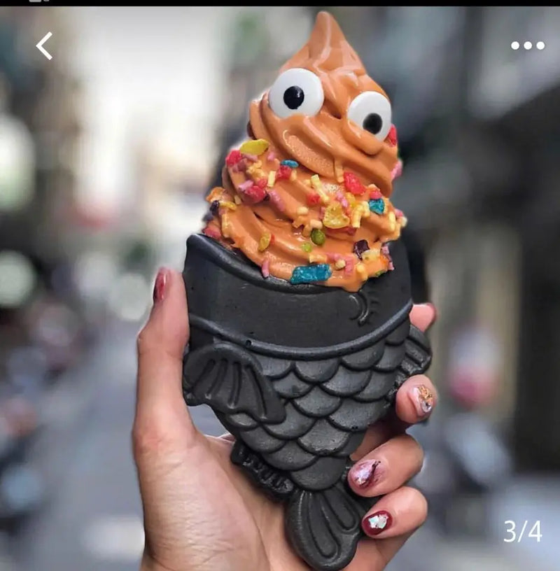Електричний 110v 220v Wink Eye Ice Cream Taiyaki Maker Japanese Mini Fish Cone Machine