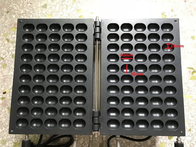電気 50 穴卵ワッフルメーカー機日本のベビーカステラスポンジケーキ機ノンスティックバブルワッフルアイロンベーカー