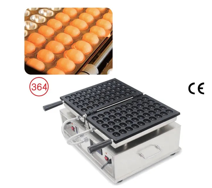 Máquina eléctrica para hacer gofres de huevo con 50 agujeros, máquina japonesa para hacer gofres de Castella para bebés, máquina para hacer bizcochos, gofres de burbujas antiadherentes, panadero de hierro