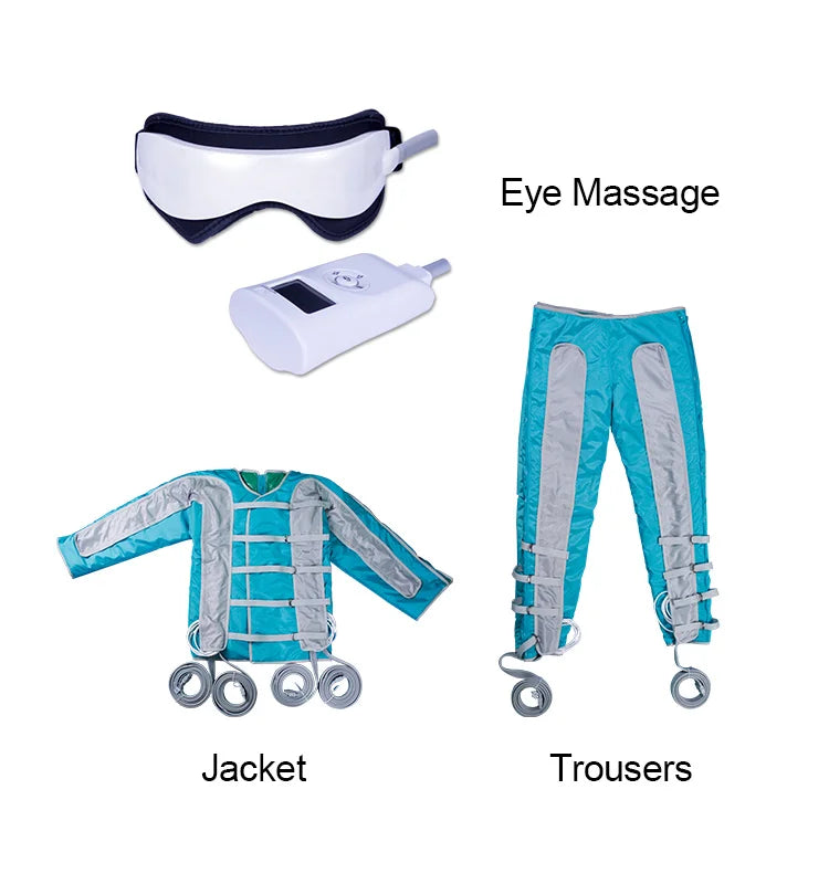 Электрический компрессионный массажер для тела, подушка безопасности, массаж, способствующий кровообращению, салон, спа, лимфодренажное устройство, массажер