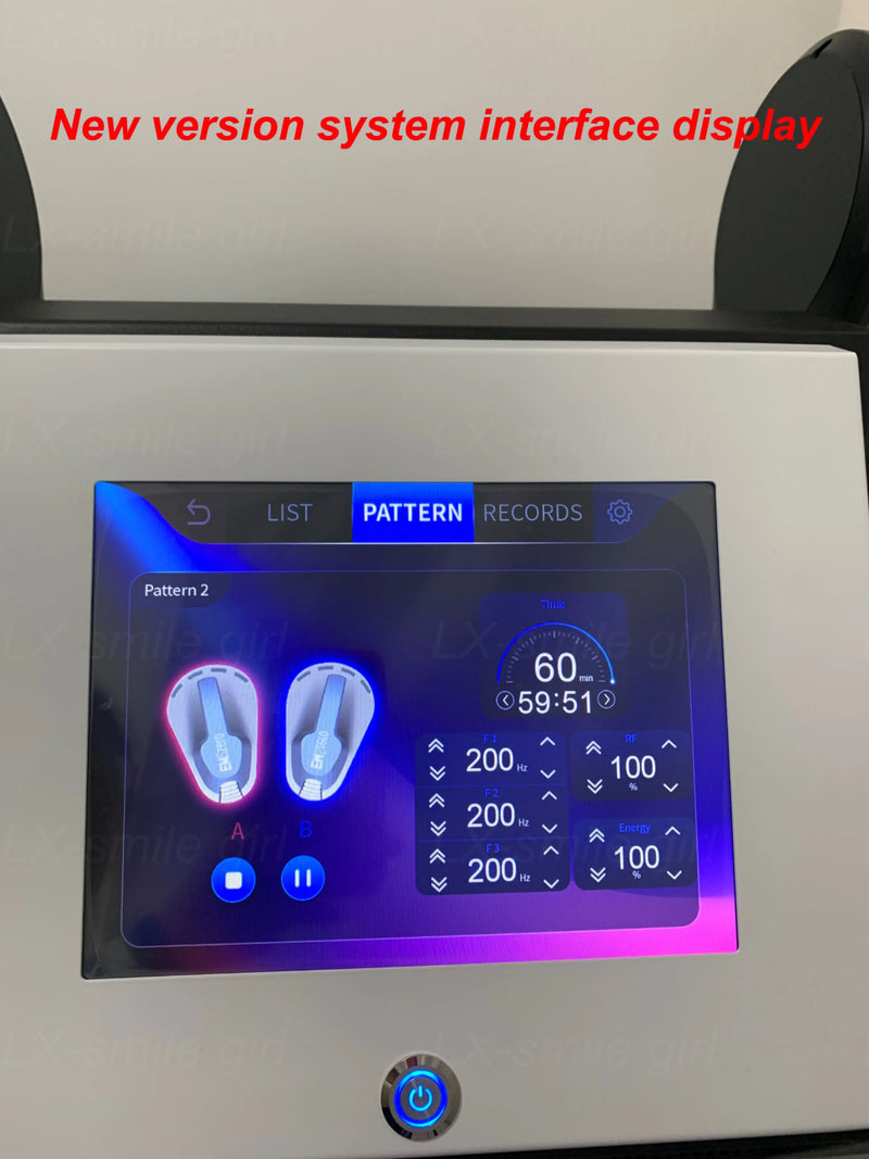 Emszero Nova EMS 6500W Neo 15 Tesla Hi-emt Muscle Sculpt Machine 4 fogantyúval és medencestimuláló betéttel, opcionális felszereléssel