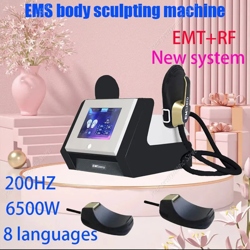 Emszero Nova EMS 6500W Neo 15 Tesla Hi-emt Muscle Sculpt Machine 4 fogantyúval és medencestimuláló betéttel, opcionális felszereléssel