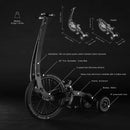 Fold 20 Inch Exercise Half Bike Bicycle Stand Riding Fitness  Scooter With Three Wheels