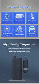 60KG/24H 공랭식 한국산 눈꽃빙수기 소형 눈꽃빙수기 연속냉각빙수기 스무디크러셔 110V 220V