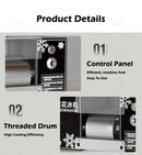 60KG/24H 공랭식 한국산 눈꽃빙수기 소형 눈꽃빙수기 연속냉각빙수기 스무디크러셔 110V 220V