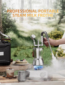 AK-74 Su Buharı Ayırıcılı Süt Köpürtücü Köpürtme Sürahisi Paslanmaz Çelik Kuru Buhar Süt Buharlayıcı