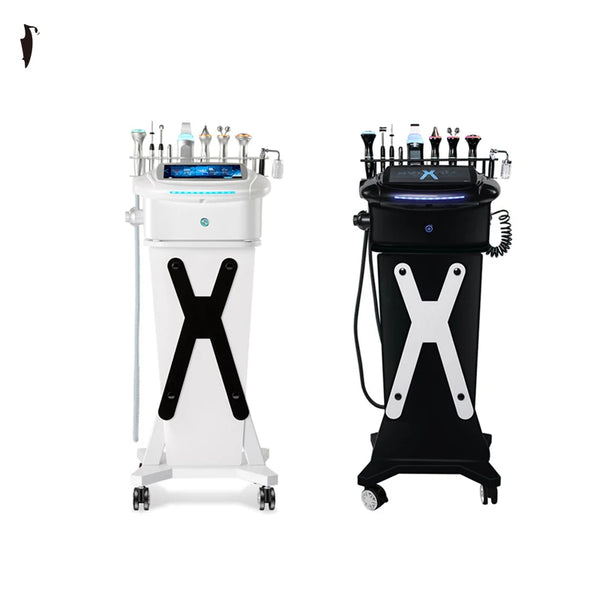 Máquina multifuncional de microdermoabrasão, equipamento profissional de limpeza de oxigênio para cuidados faciais galvânicos
