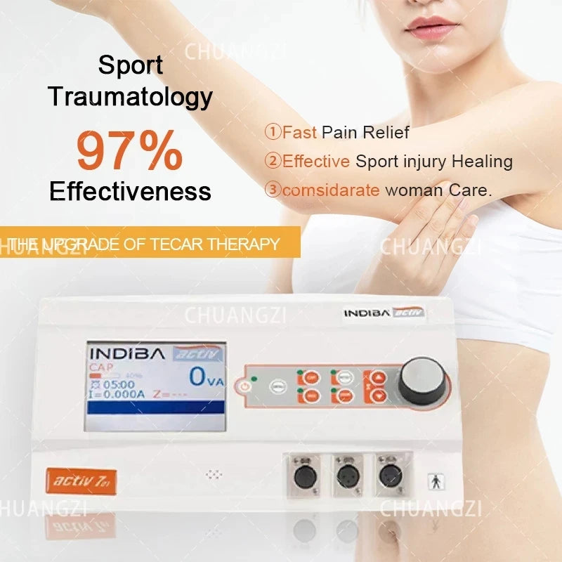 INDIBA Activ 902 RF 448KHZ Diathermy Face Lift Body Slimming Machine Wrinkle Removal Pain Relief Anti-Cellulite Beauty Equipment