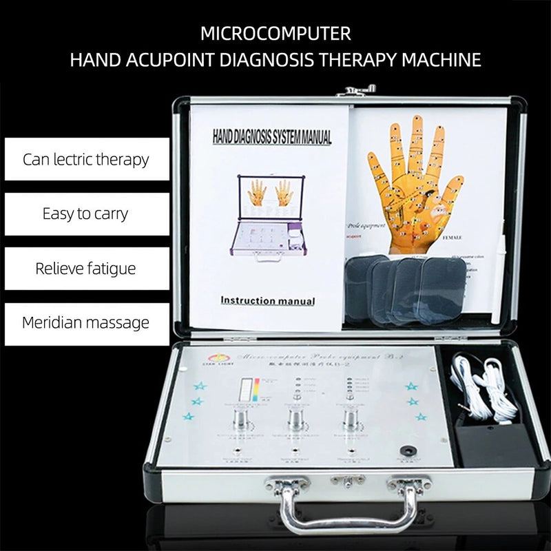 Handakupunkt elektroterapi instrument elektrisk stimulering akupunktur massage terapi akupunktur punkt upptäckt Analysator