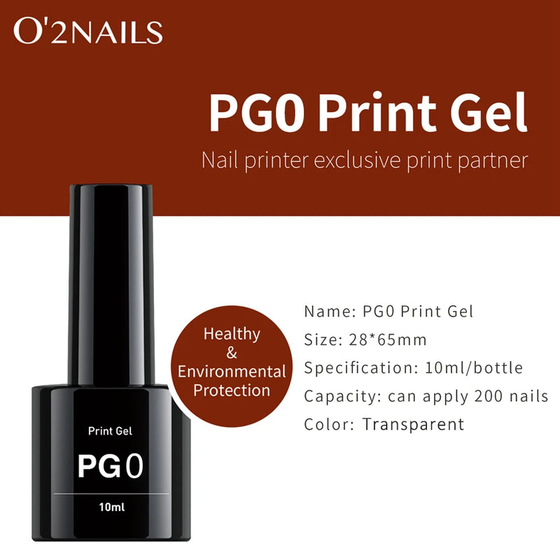 HD Ink Cartridge FM10 For O'2NAILS Nail Printer M1, H1 And Printer Gel PG4 PG0 NM Nail Mask Top Gel Base Gel Combination Set