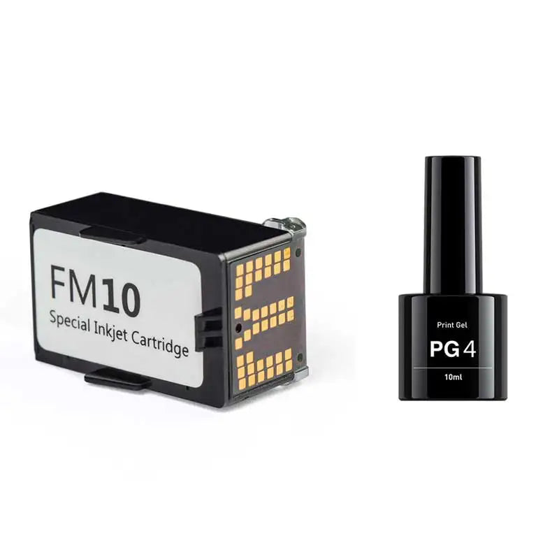 Чорнильний картридж HD FM10 для принтера для нігтів O'2NAILS M1, H1 і гелевого принтера PG4 PG0 NM Маска для нігтів Верхній гель Базовий гель Комбінований набір