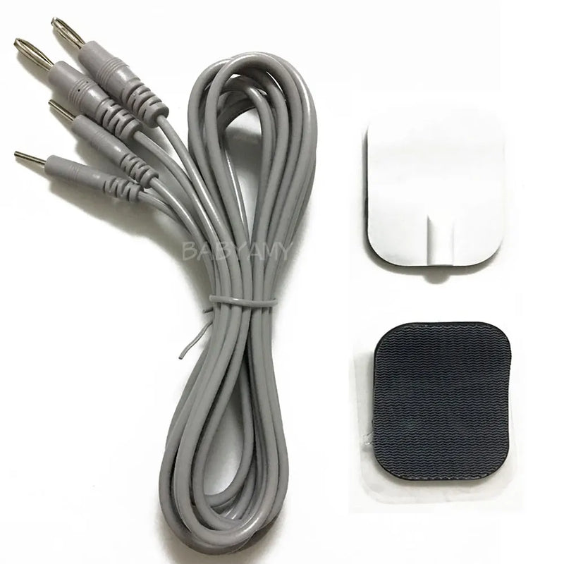 Haihua Aksesuarları USB Muz fişi 1 ila 2 İletken Elektrot Pedleri Silikon Jel Güvenli Elektrot Pedleri 6x4.5cm