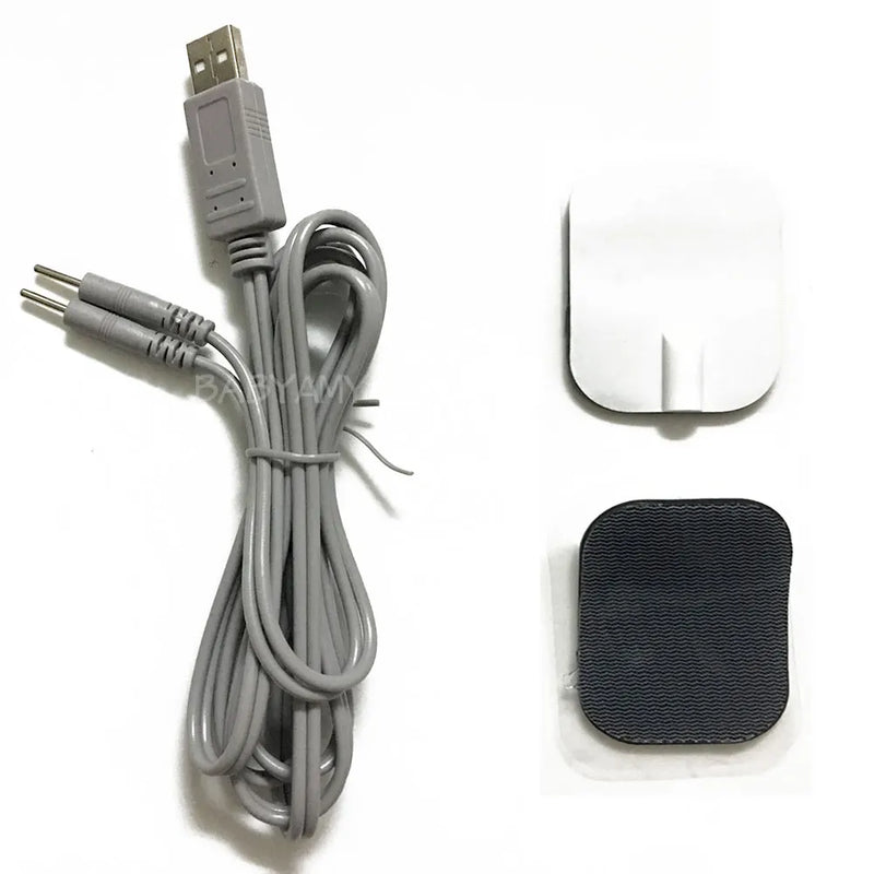 Haihua tartozékok USB banán csatlakozó 1-2 vezetőképes elektródák szilikon gél biztonságos elektródapárnák 6x4,5 cm
