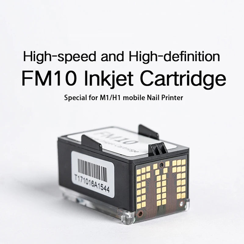 Cartuccia d'inchiostro HD FM10 per stampante per unghie O'2NAILS M1, H1 e gel per stampante PG4 PG0 NM Set combinato di gel per maschera per unghie superiore