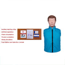 Manequim de treinamento de RCP para adultos de meio corpo, manequim de treinamento de enfermagem, modelo de ensino de primeiros socorros