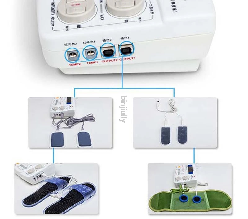 Physio-Stim KA-F25 العلاج الكهربائي الكهربائية العضلات محفز مدلك عشرات الكهربائية نبض مدلك لتخفيف الآلام تدليك الاسترخاء