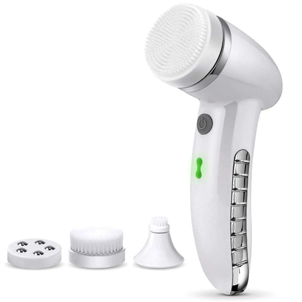 4 i 1 elektrisk kvinnor 100 % säker tvätt Ansiktsrengöringsborste IPX6 USB Elektrisk ansiktsrengöringsapparat för kvinnor Nu Face Hudvård