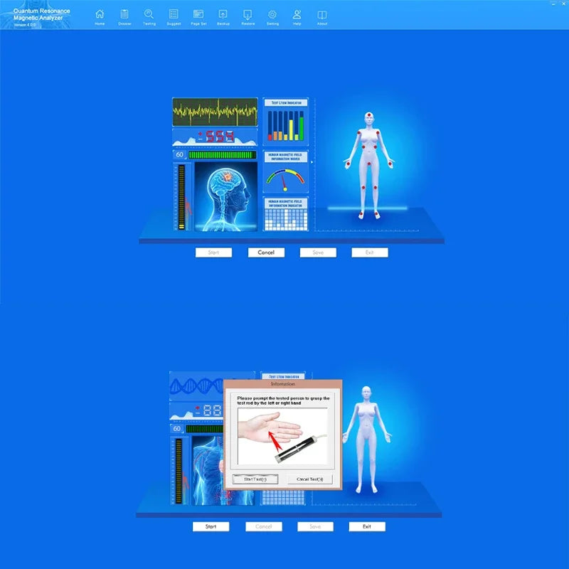 QMR-918 Health Quantum Analyzer Mehrsprachiger Gesundheits-Subdiagnosetest Bioimpedanzmaschine Neueste Ganzkörper-Scanning