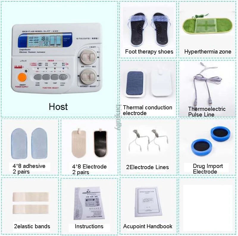 Physio-Stim KA-F25 Elektroterapi Elektrikli Kas Stimülatörü Masajı Ağrı kesici Masaj Gevşeme Için Onlarca Elektrikli Darbeli Masaj Cihazı