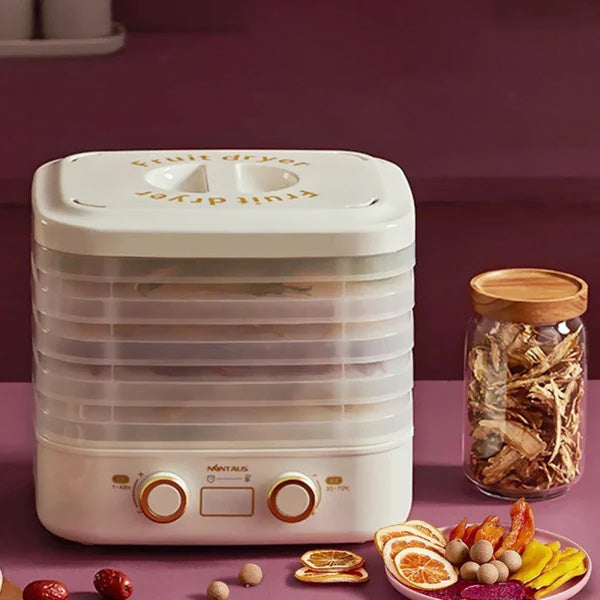 Household 220V 5-saffi Smart Frott Dryer Ikel Dehydrator Multi-funzjonali Laħam Te Deidrazzjoni Pet Snack Ikel Deidrazzjoni Dryer