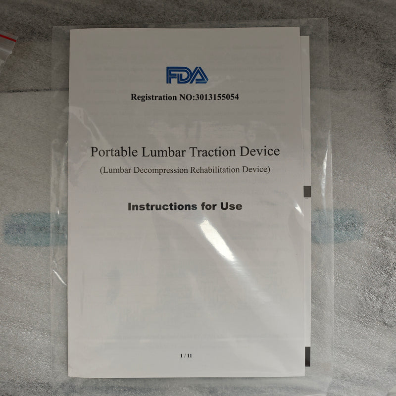 Dispositivo di decompressione lombare FDA Cintura Hui-Li Wang nello spazio tra il piatto della vita Eccezionale massaggiatore per letto del trattore domestico