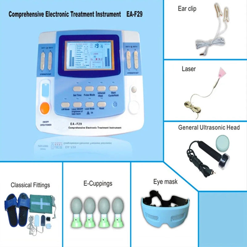 EA-VF29 Laser Physiotherapy Arthritis Ultrasound Tens Electrical Stimulator Full Body Physical Therapy Massager Ultrasonic