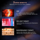 Máquina de escultura para perda de peso, máquina de emagrecimento corporal de radiofrequência RF e massageador de celulite, queimador de gordura da barriga EMS, terapia de LED