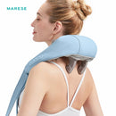 MARESE-chal masajeador eléctrico para cuello y hombros, masaje Shiatsu con calor para aliviar el dolor, inalámbrico recargable