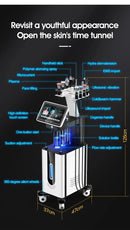 Multifungsi Face Lifting Oxygen Hydra Dermabrasion Skin Care Machine Pembersihan Ultrasonik Muka Peremajaan Menghilangkan Blackhead