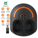 Máquina massageadora de pés elétrica multifuncional com controle remoto rolo de amassar airbag compressa quente shiatsu presente de relaxamento