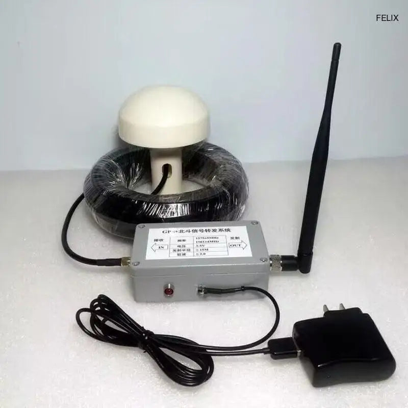 NIEUW Indoor Mushroom Head GPS-signaalversterker Versterker Transmissie Complete set met 15M Paddestoelontvangstantenne