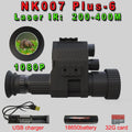 NK007 Visão Noturna Monocular 1080P 200-400M Filmadora de escopo infravermelho com carregador de bateria recarregável em vários idiomas