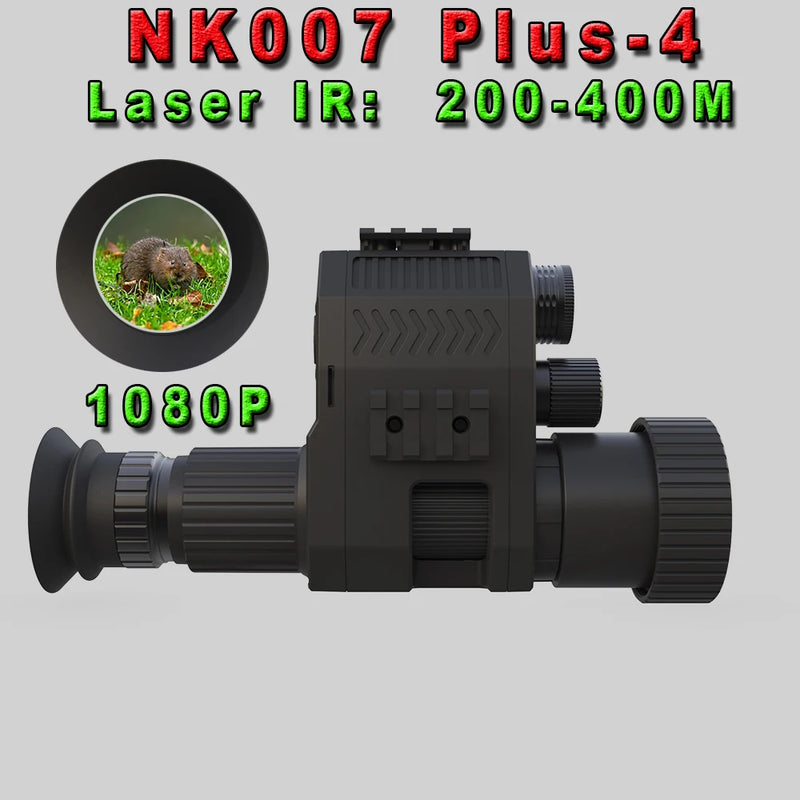NK007 Монокуляр ночного видения 1080P 200-400M Инфракрасный видеокамера с зарядным устройством для аккумуляторной батареи на нескольких языках