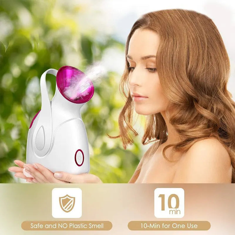 Máquina de vapor Facial eléctrica UV para mujer, 280ml, cuidado de la piel del hogar, limpieza profunda eléctrica, pulverizador Facial para SPA