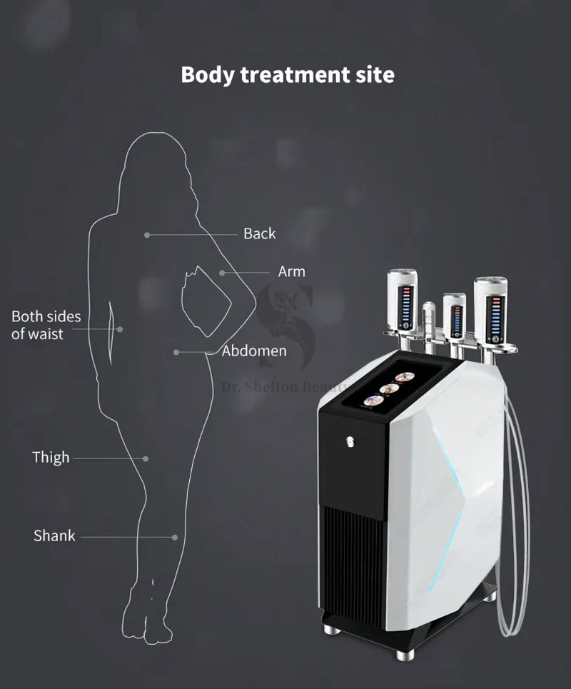 최신 4개 핸들 내부 볼 롤러 엉덩이 리프팅 체중 감량 안티 셀룰라이트 엔도 롤러 마사지 슬리밍 치료 기계