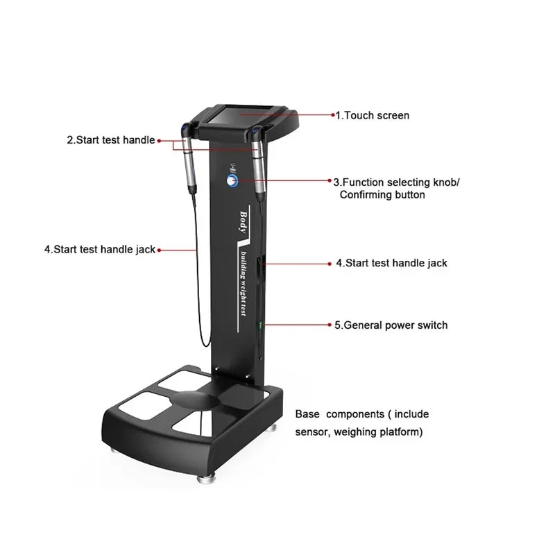 Sistem Ujian Berat Badan Profesional Terbaru/Mesin Penganalisis Kesihatan Lemak Manusia GS6.5C+ Alat 8d NLS Kualiti Tinggi Penuh