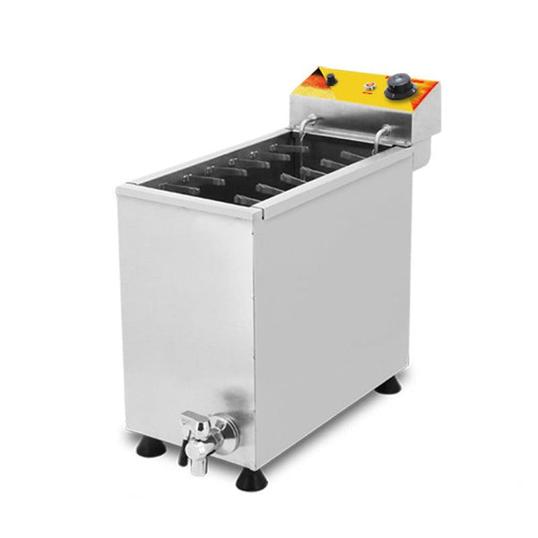 Friteuse commerciale pour bâtonnets de hot-dog au fromage électrique/gaz Machine à frire pour corn-dogs coréens profonds Machine à mozzarella coréenne 21L